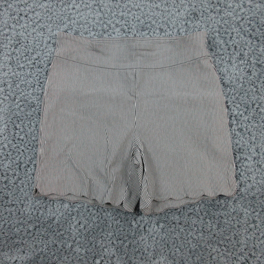 Counterparts Shorts Womens 8 Black White Striped Chino 29x5*